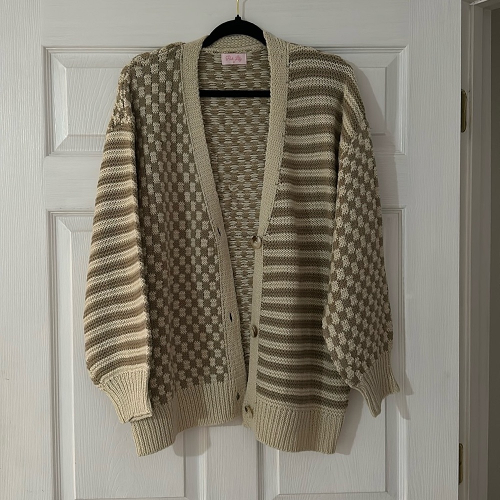 Pink Lily Cardigan